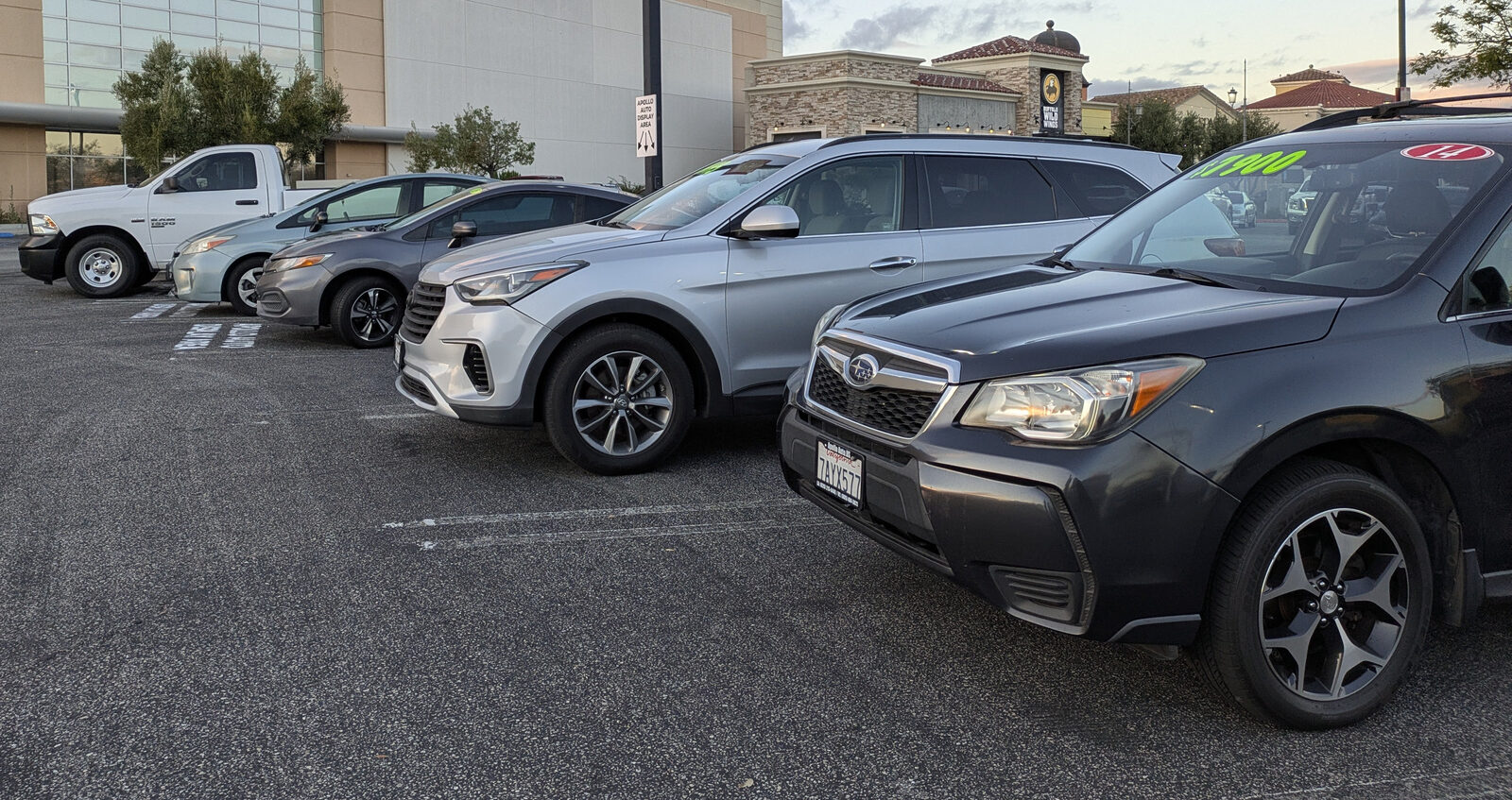 Used trucks and SUVs at Apollo Auto El Monte, Los Angeles County
